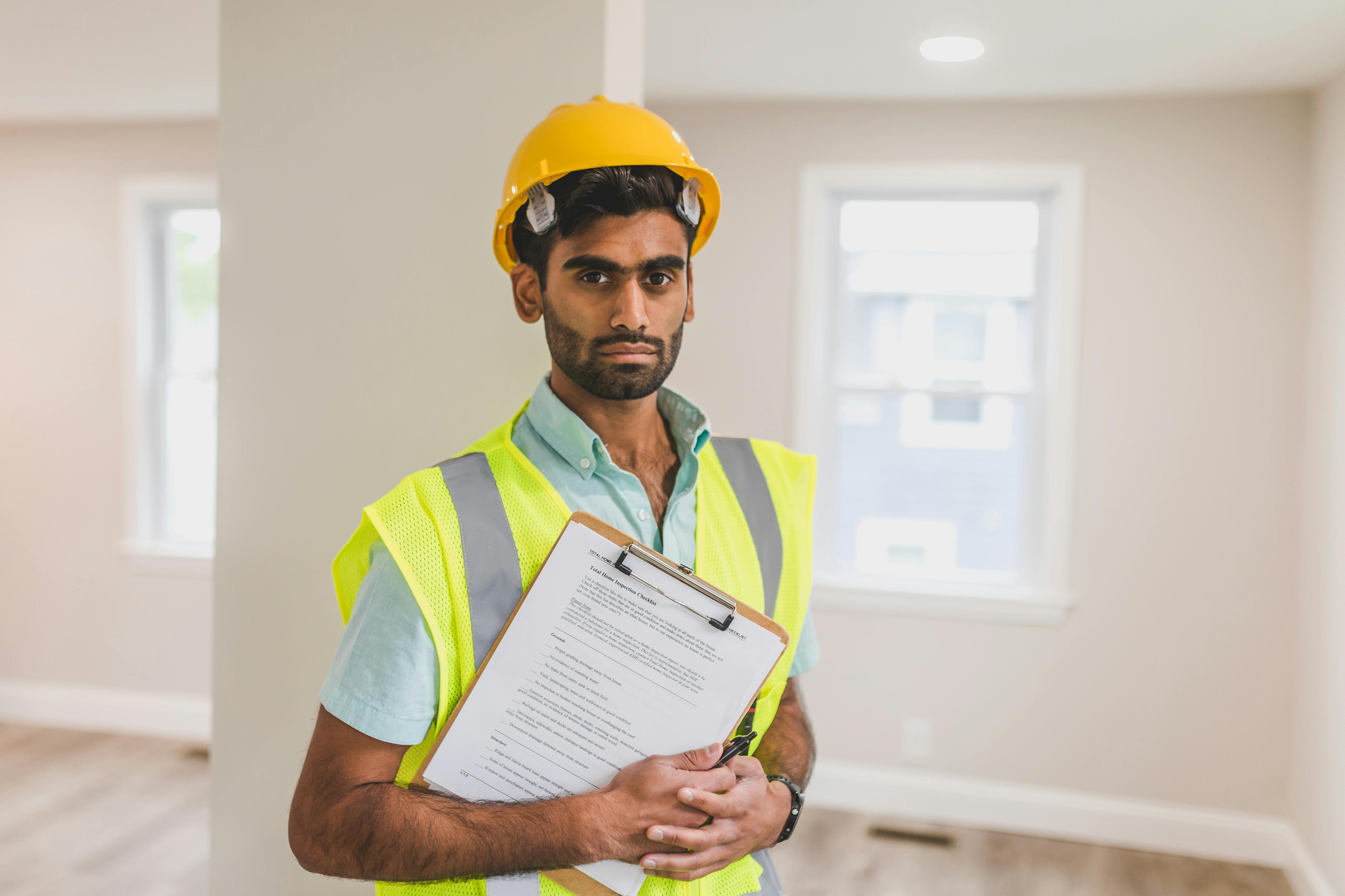 HVAC consultation inside a home